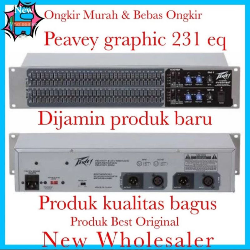 Equaliser peavey 231 graphic eq 31 channel x2 EQ Efek original