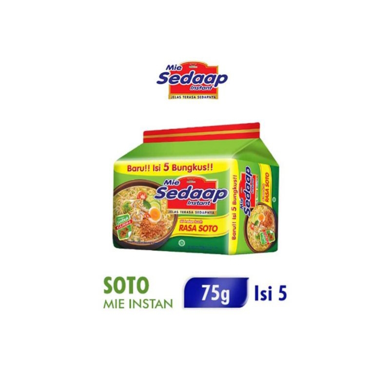 

mie sedap kuah rasa soto