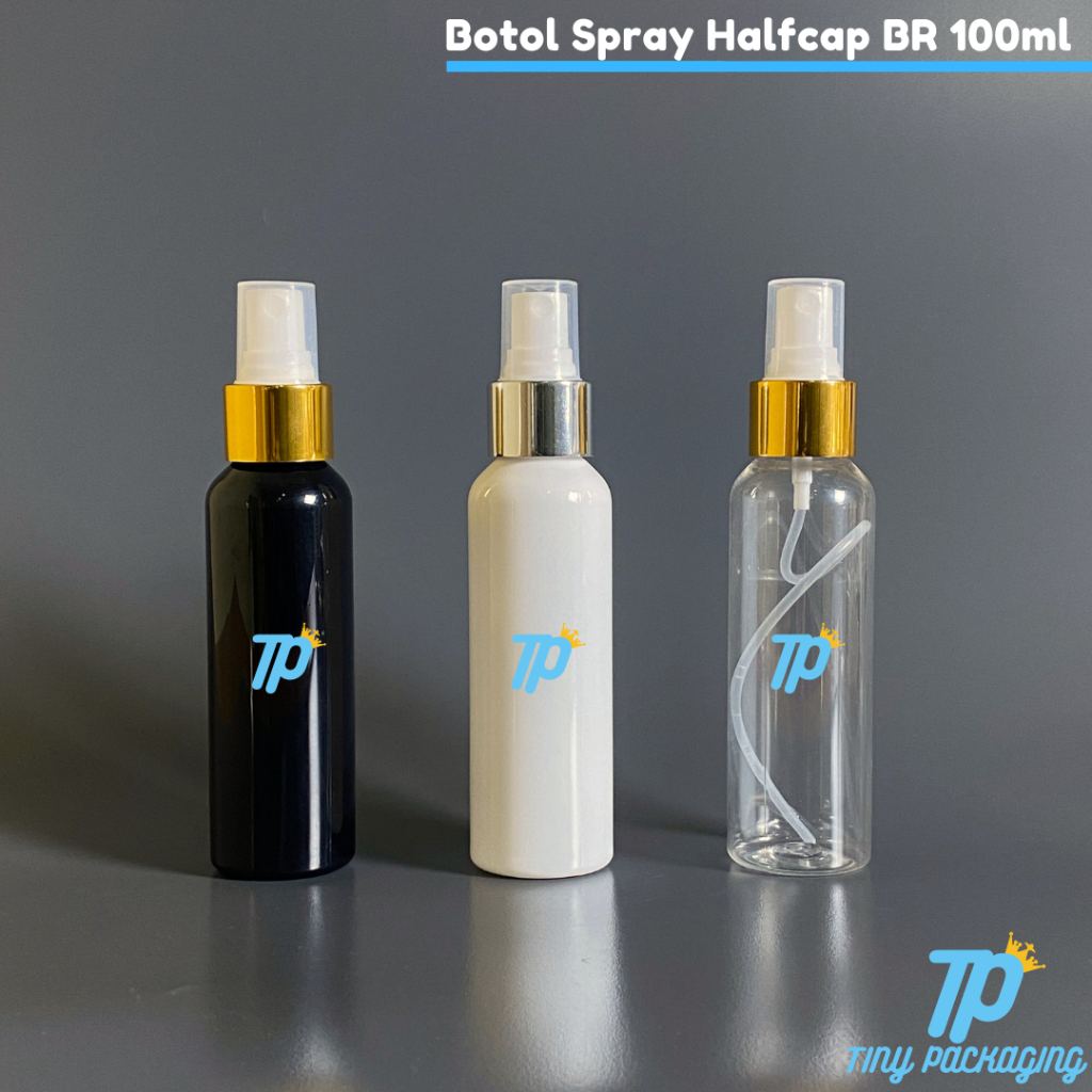 Botol Spray Halfcap 100 ml | Botol Halfcap Spray 100 ml BR | Botol Spray 100 ml