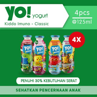 

YO Kiddo Imuno Classic Heavenly Blush Yogurt 4 pcs x 125 ml