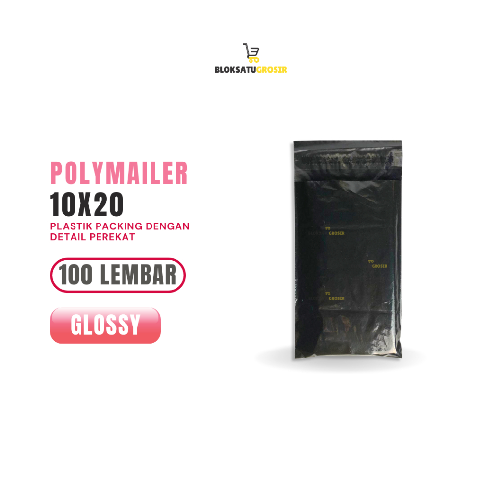 

Plastik Packing Polymailer Hitam Glossy 10x20 isi 100 lembar Plastik Packing Olshop Packing Kosmetik Plastik Lem Plastik Polimeler Malang