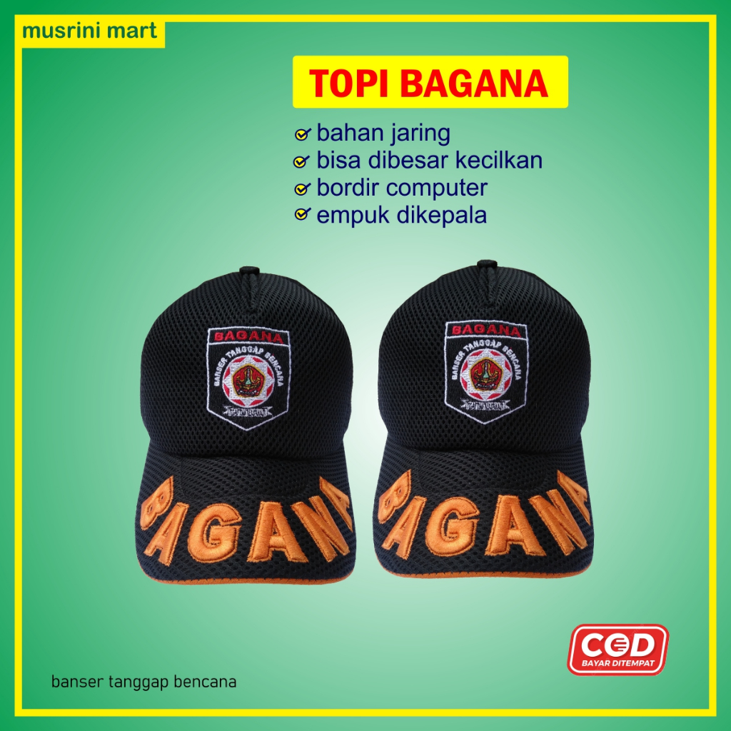 Topi Banser Bagana Banser Tanggap Bencana Atribut Banser Nu MusriniI Mart