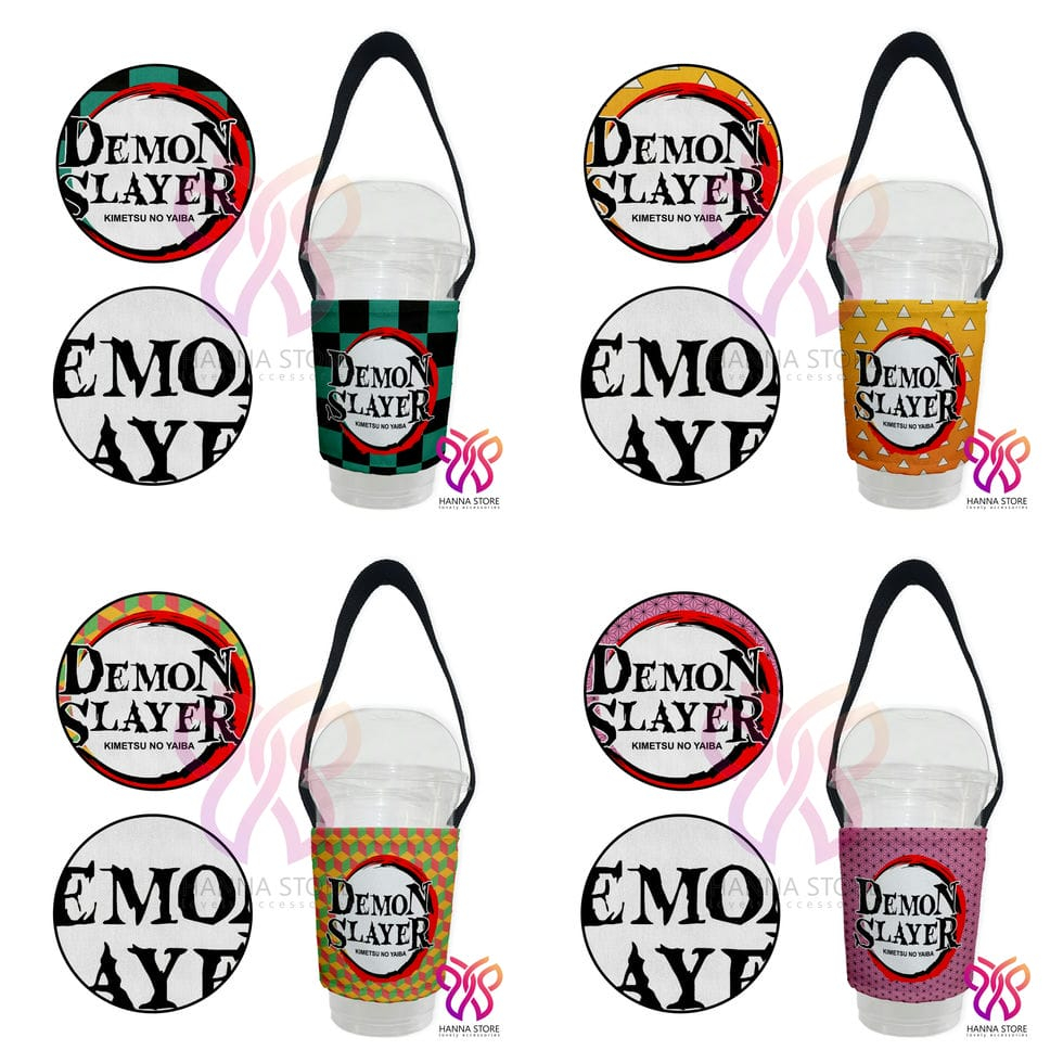 Tas Cup Gelas Boba Holder Anime demon slayer