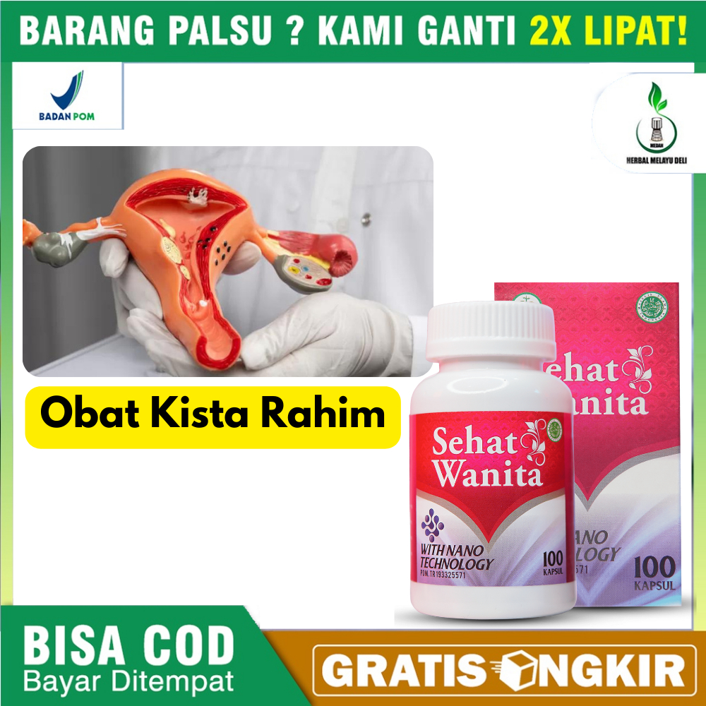 Obat Kista , Obat Kista Ovarium, Obat Kista Bartholin, Obat Kista Sehat Wanita Kapsul Herbal Sudah B