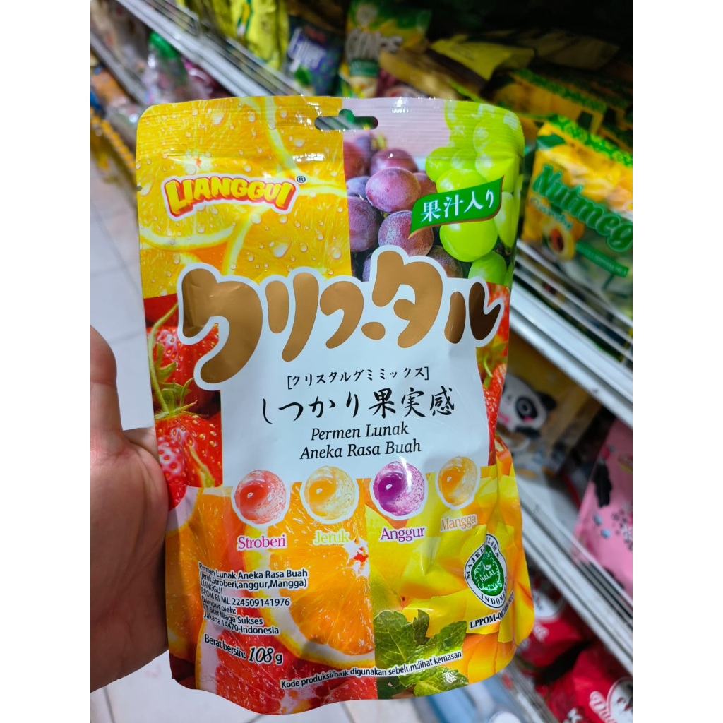 

LIANGGUI Fruit Gummy | Permen Lunak Aneka Rasa Buah 108gram
