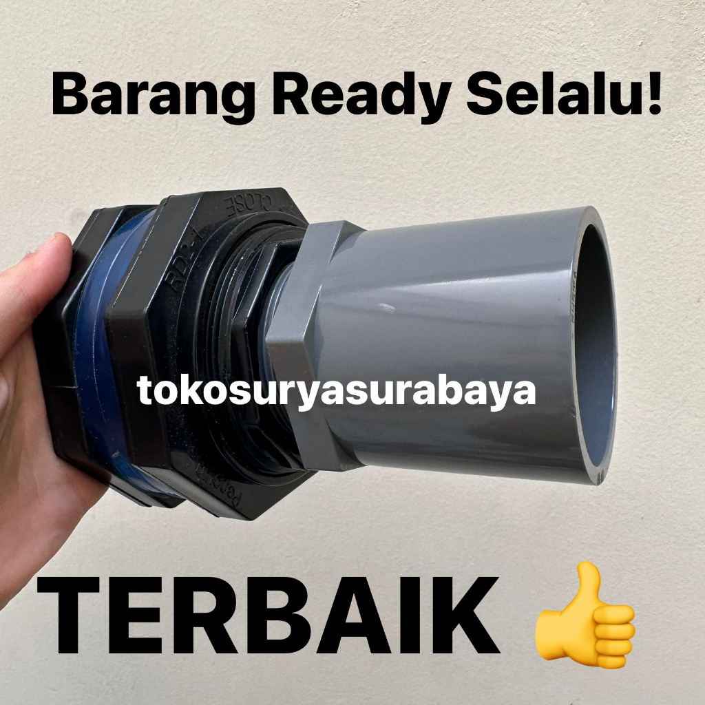 Mur Toren 2 Inch Mur Tangki 2" Mur Tandon 2 dim Bulkhead 2"/ Vault Ring 2" / Mur Toren / Mur Tandon 