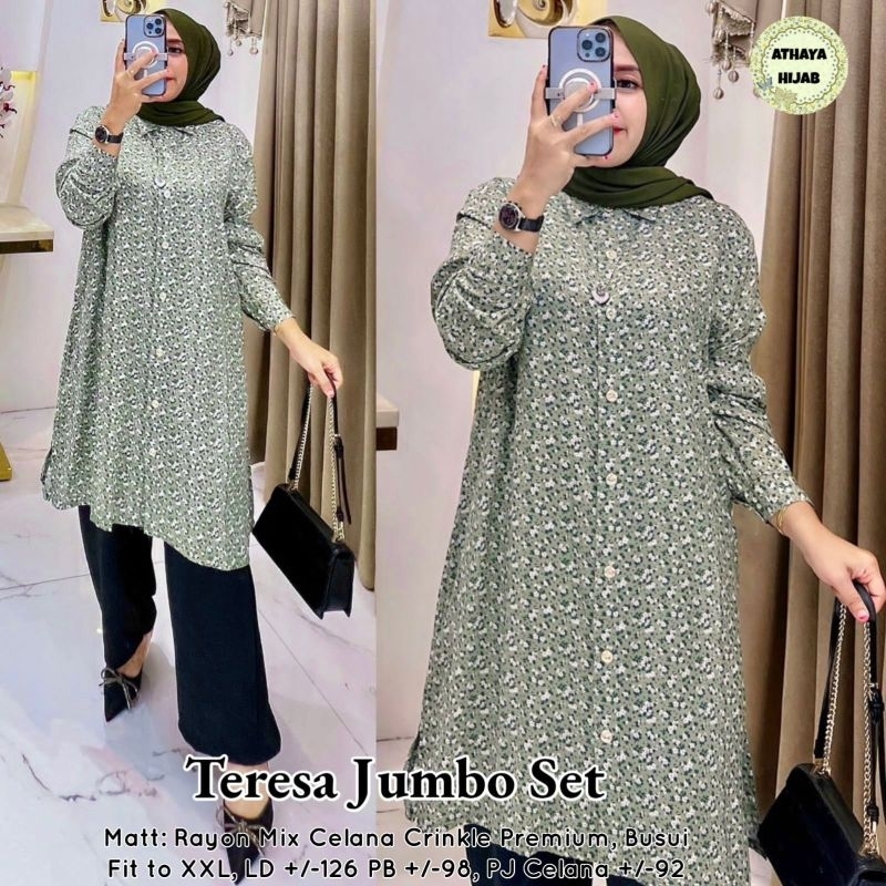 TERESA JUMBO SET  + SET TUNIK JELITA BY ATHAYA