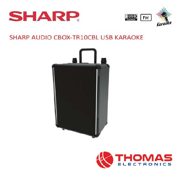 SHARP Audio Speaker CBOX TR10CBL USB Karaoke Mic Wireless CBOX TRB 10 CBL GARANSI RESMI