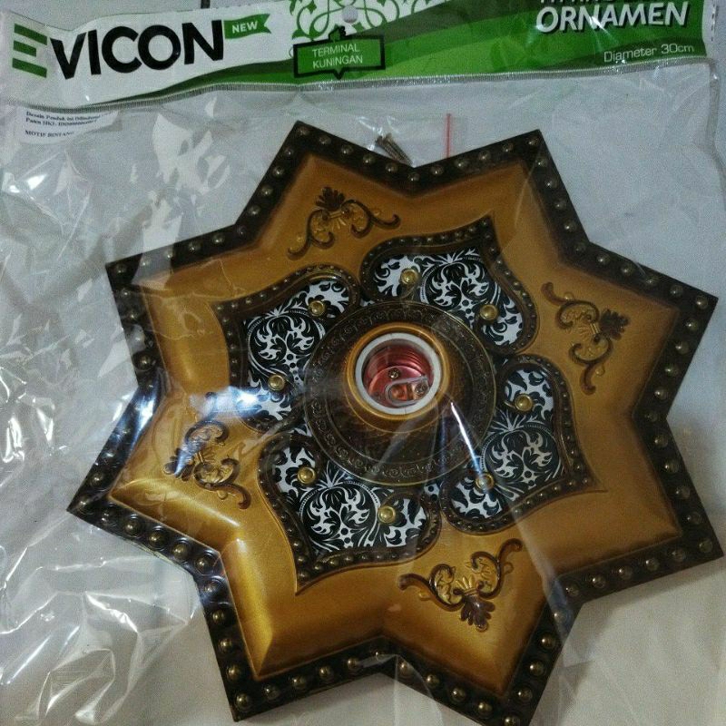 viting plafon pvc 30cm wrna emas