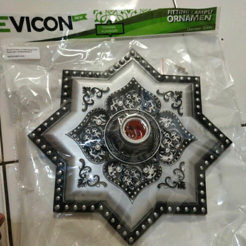 viting  plafon pvc 30cm wrna silver