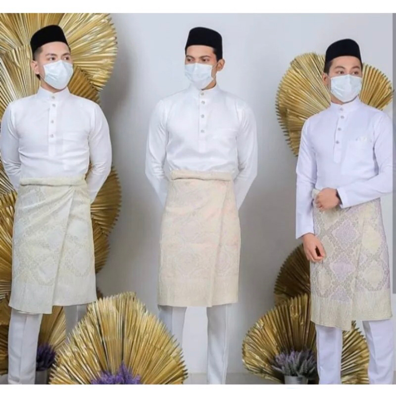 Baju Akad Melayu Pria | Baju Akad Kerah Sanghi | Baju dan Sampin