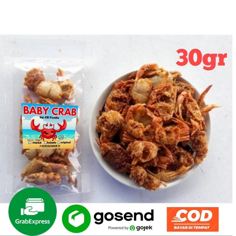 

BABY CRAB KRISPY 30gr || KEPITING KRIUK | KRISPY| HALAL