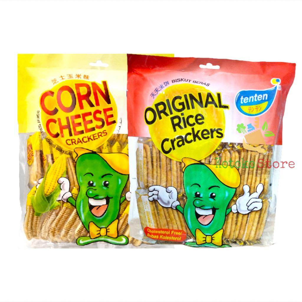 

Ten Ten Rice Crackers Original Corn Cheese / Tenten Biskuit Beras 230gr