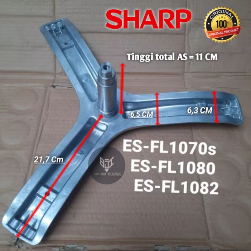 SEGITIGA Tabung | Crospise Mesin Cuci SHARP Front Loading ES-FL1070S, ES-FL1080, ES-FL1082