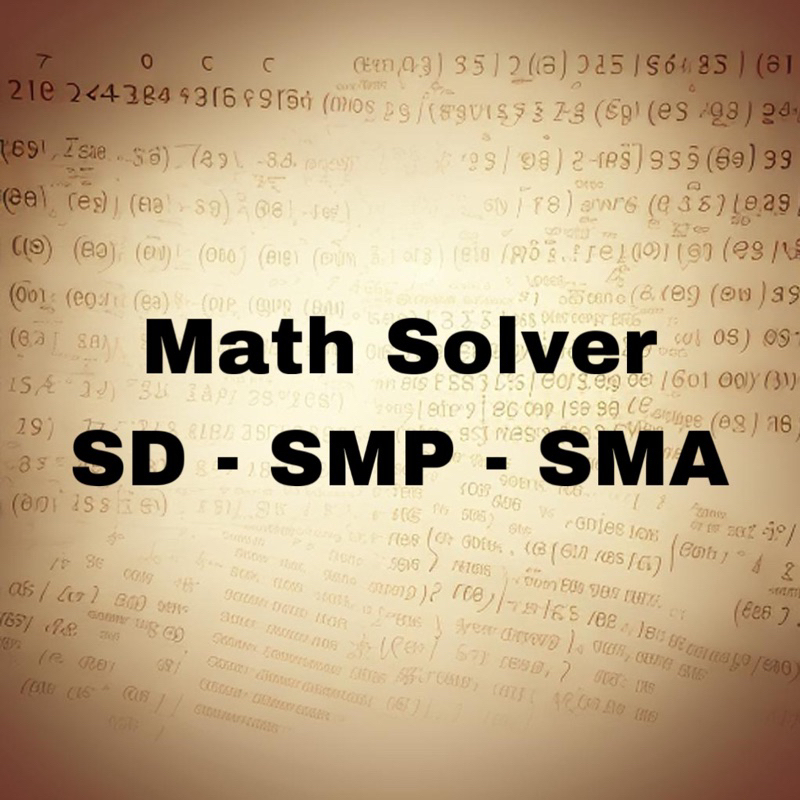 Math Solver SD-SMP-SMA