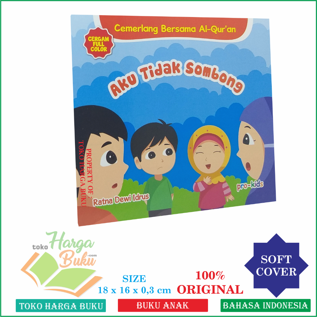 Foto Aku Tidak Sombong Cemerlang Bersama Al-Quran Penerbit Pro-U Kids