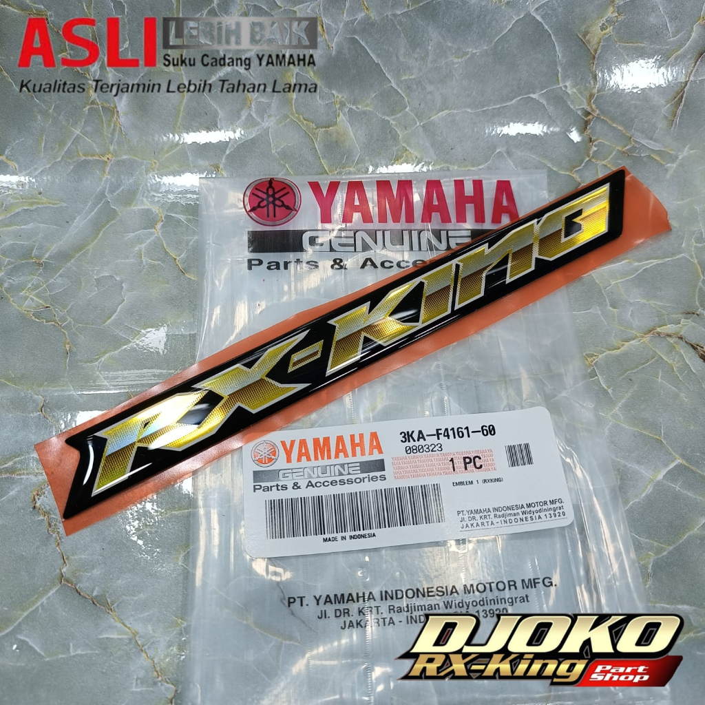 emblem dop aki rx king peredam ORIGINAL YAMAHA GENUINE PART (YGP)