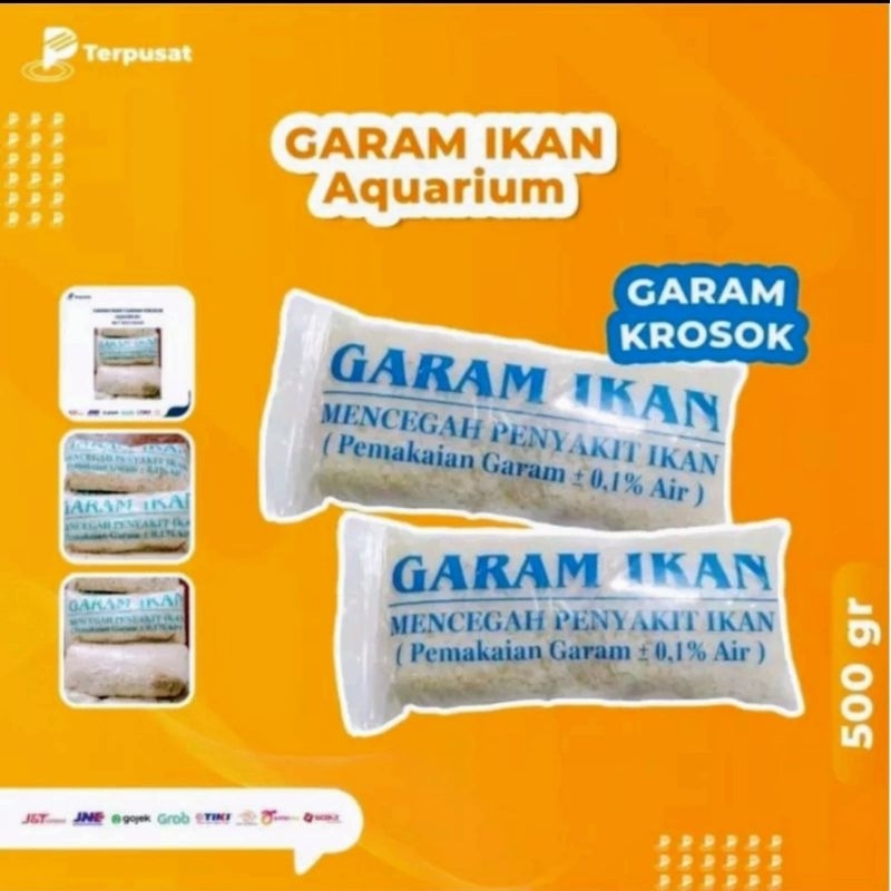 

Per 500 Gram. Garam ikan Garem Krosok - Pencegah Penyakit Ikan