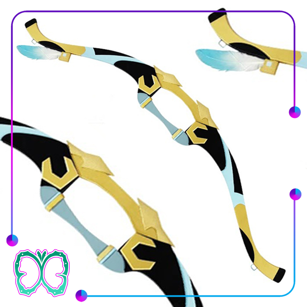 Genshin Impact Properti - Collei Bow Cosplay - Mainan Panah Kayu Replika