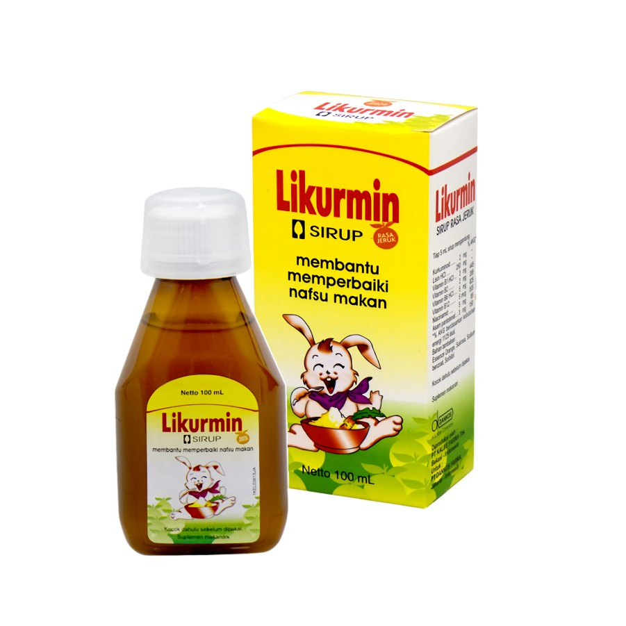 LIKURMIN SIRUP VITAMIN UNTUK MEMBANTU MEMPERBAIKI NAFSU MAKAN ANAK 100 ML
