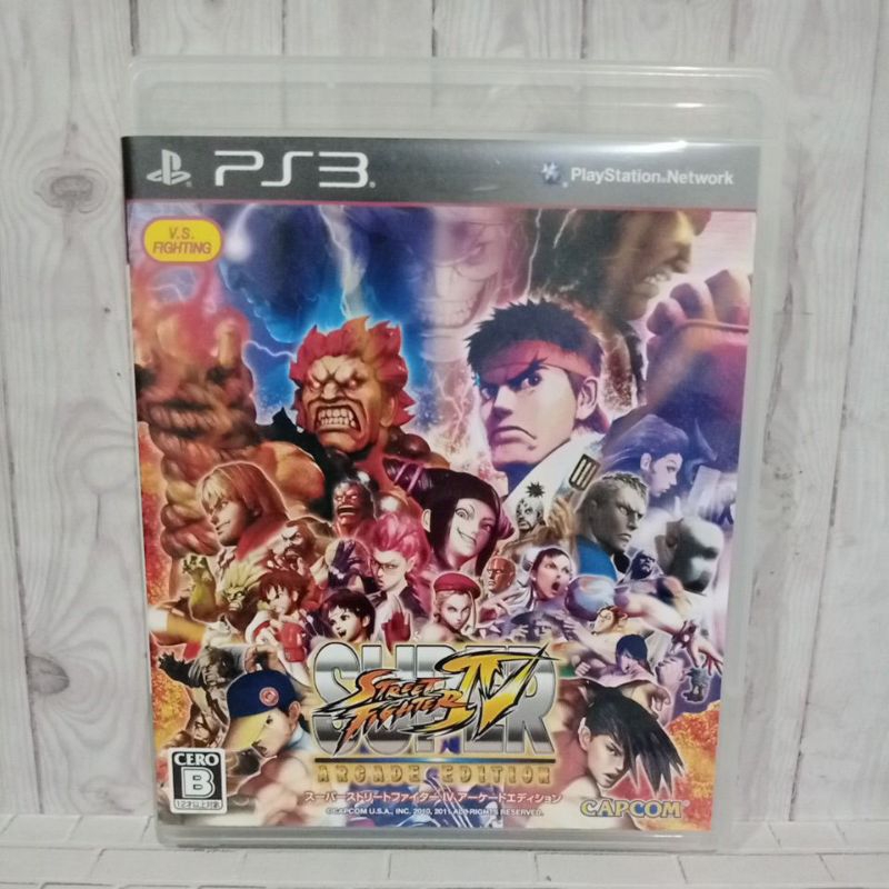 BD CD KASET ORIGINAL PS3 Super Street Fighter IV 4 Arcade Edition USA Bahasa Inggris Lengkap Manual 