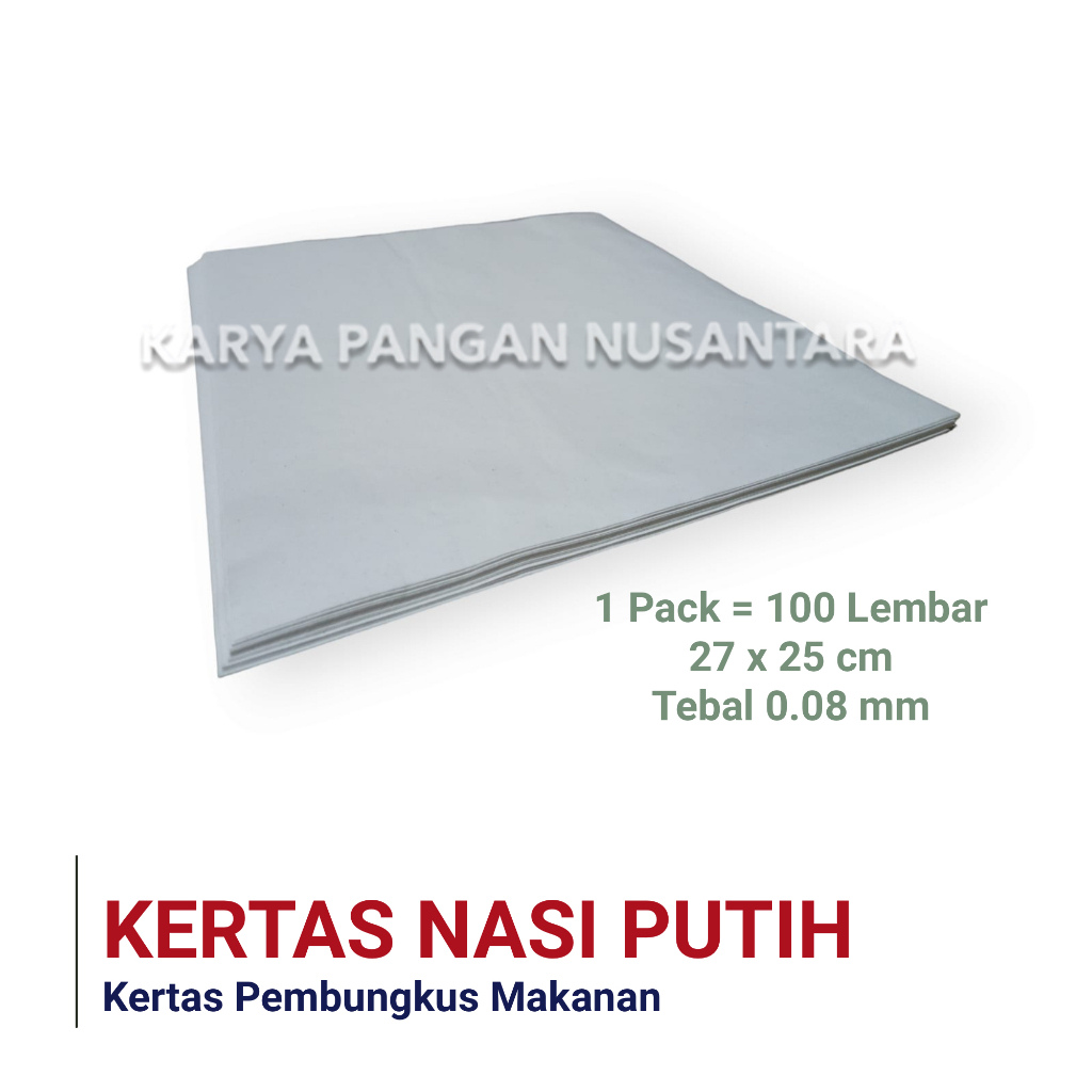 

KERTAS NASI PUTIH KFC KERTAS BURGER KERTAS BUNGKUS 100 LEMBAR