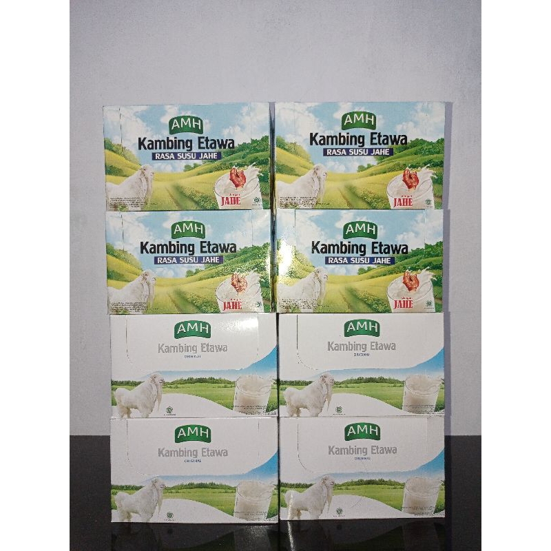 

Susu Kambing Etawa AMH Vanilla Original/Jahe 1 box isi 10 Sachet