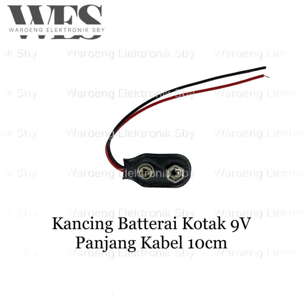 kancing batterai 9v kotak konektor baterai 9v