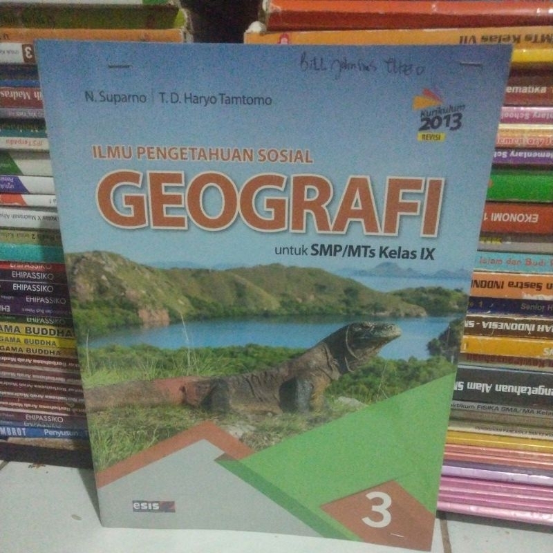 Buku Ips Geografi / ilmu pengetahuan sosial geografi kelas 9/3/IX smp revisi