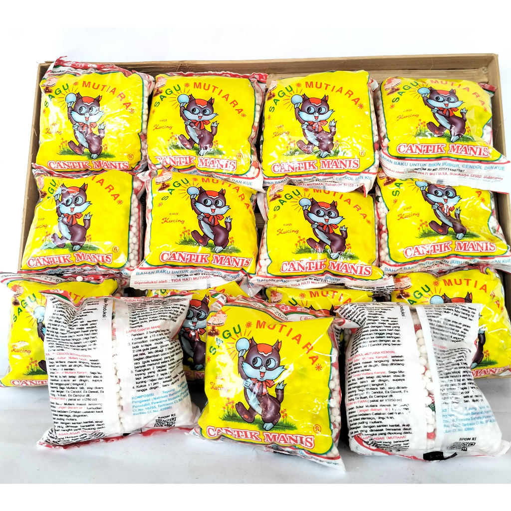 

Sagu Mutiara Cap Kucing 70g Free Bubble Wrap dan Dus Tebal