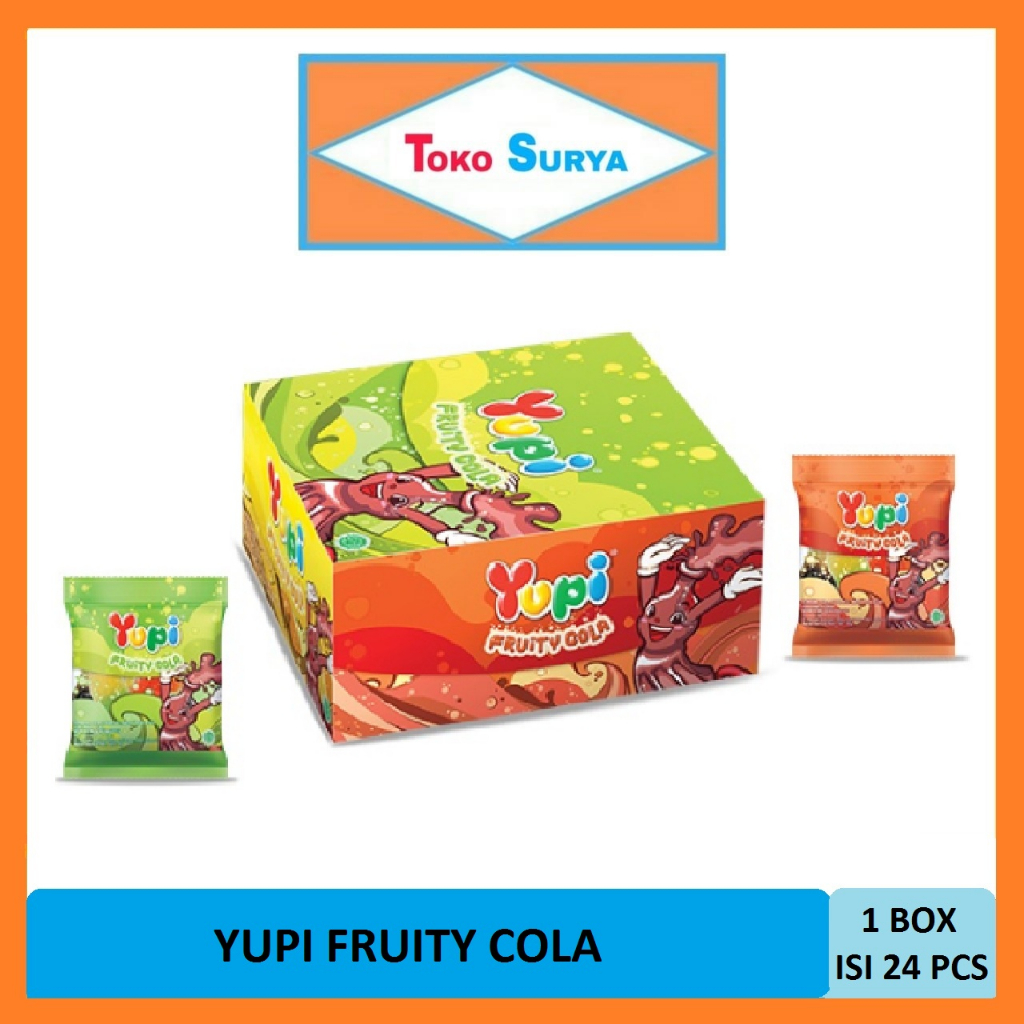 

Yupi Gummy Candies Fruity Cola 24 x 6Gr