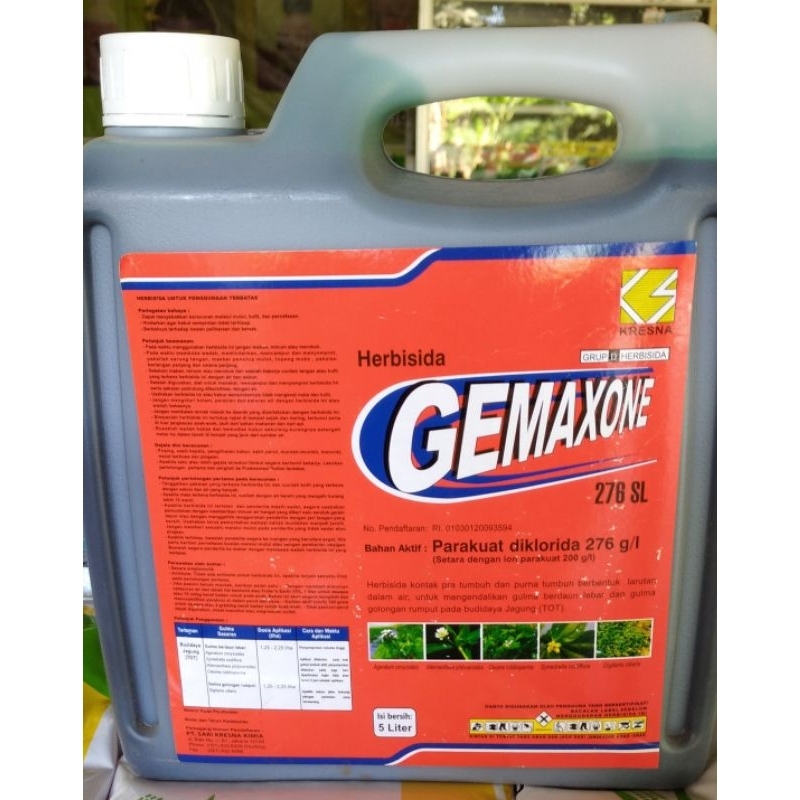 HERBISIDA GEMAXONE 276 SL 5 LITER