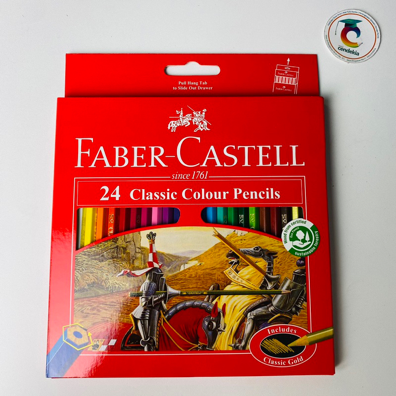 

Pensil Warna Faber Castell 24 warna Classic panjang