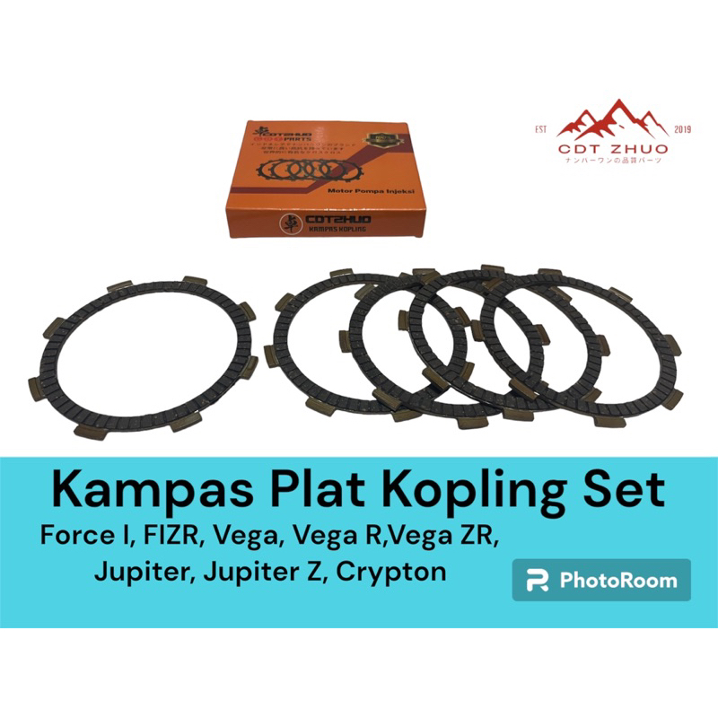 KAMPAS PLAT KOPLING/KAIN KLOS SET Jupiter lama / Z / Z burhan & Vega lama/ R / F1zr / Force1