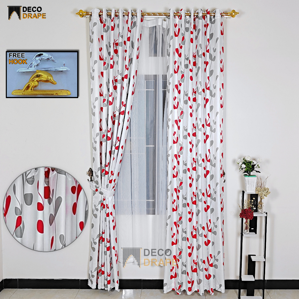 Gorden Jendela Murah Mewah Kain Satin Bridal Lembut Model Smokring