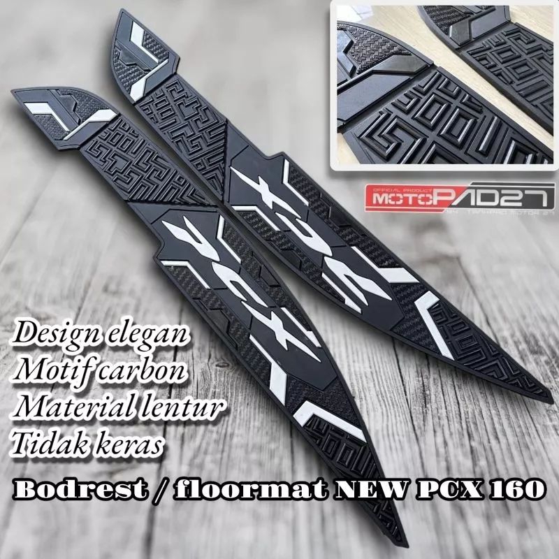 Bordes Pijakan kaki Karpet Pijakan Kaki PCX 160 Premium