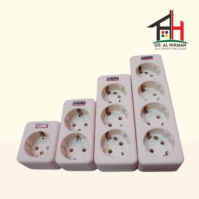 STOP KONTAK LOYAL 1 2 3 4 LUBANG TERMINAL KUNINGAN