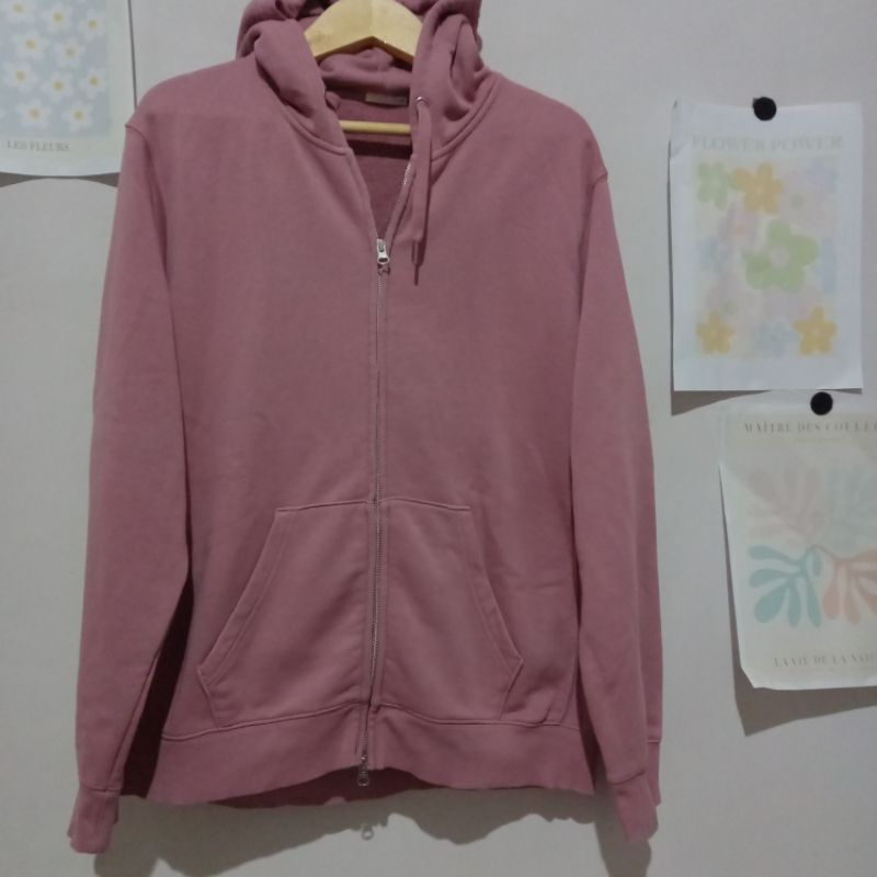 Hoodie zip uniqlo XL