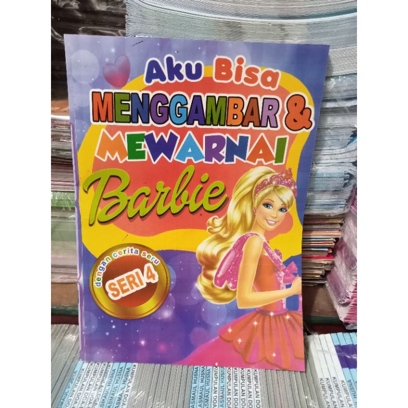 Buku Anak Menggambar dan Mewarnai Barbie