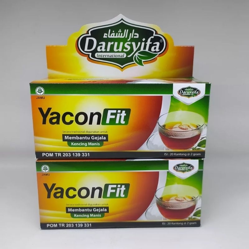 TEH CELUP YACON FIT 20 KANTONG - TEH HERBAL DIABETES YACON FIT ORIGINAL