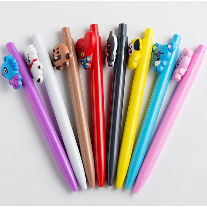 

Pena Gel Pen Bangtanboy Pulpen Mekanik Karakter BTS