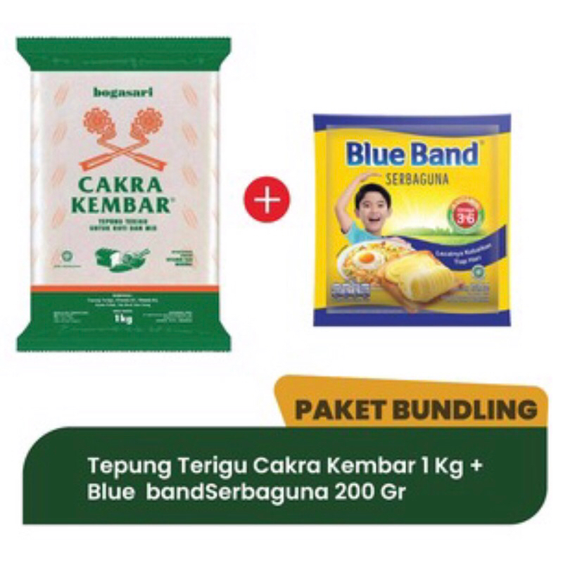 

GM Paket Tepung Terigu Cakra Kembar & Blue Band margarin