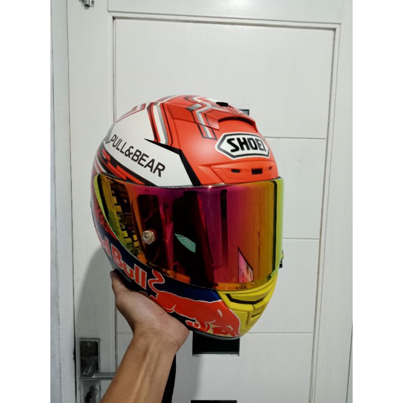 Visor iridium gold shoei x14,VISOR IRIDIUM GOLD X14