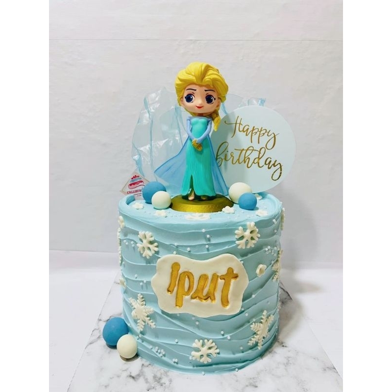 

Kue Ultah Elsa Frozen / Cake Ultah Anak / Cake Karakter Cantik