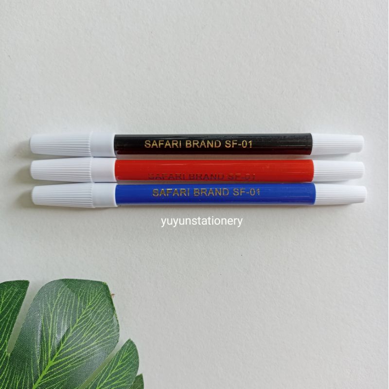 

(Lusinan) Spidol Safari Brand Kecil Hitam Biru Merah