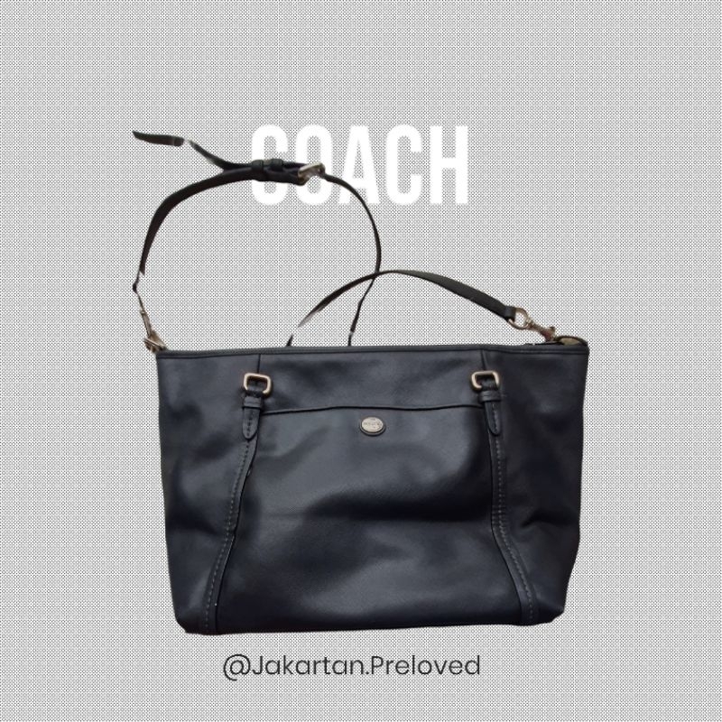 Preloved Tas Wanita Coach Kulit