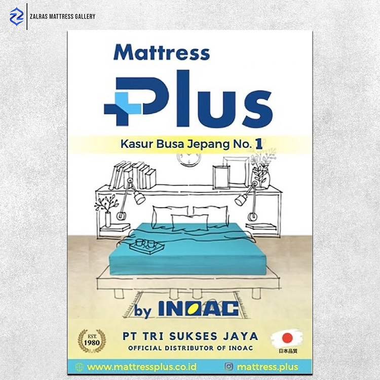 [ 200x160x15 ] Kasur Busa No. 2 Original Mattress Plus by INOAC Density 23 Garansi 20 Tahun