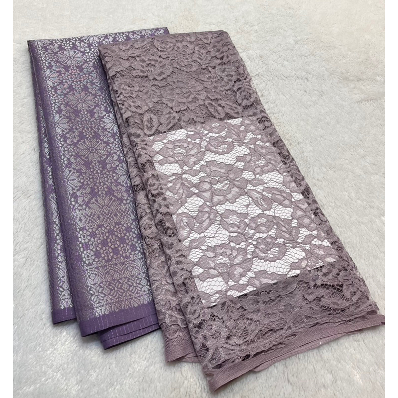 Premium Set/Paket Kain Bridesmaid Brokat & Songket