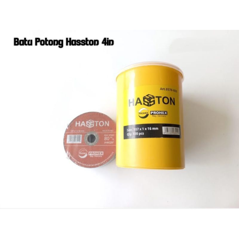 Batu potong Hasston Prohex 4"/ Mata gerinda potong