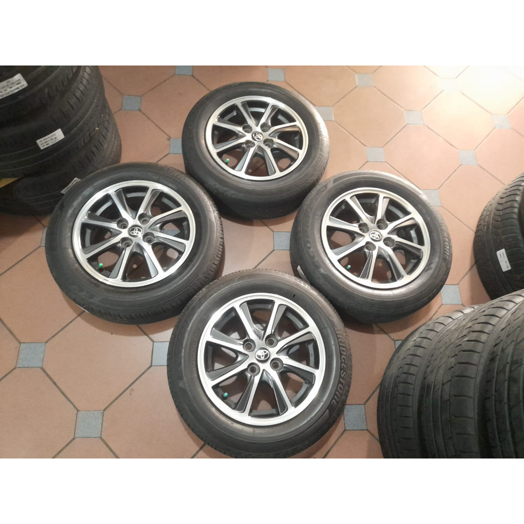 VELG SECOND STD MOBIL CALYA RING 14 PCD 4X100 + BAN U/ AGYA AYLA SIGRA SIRION BRIO